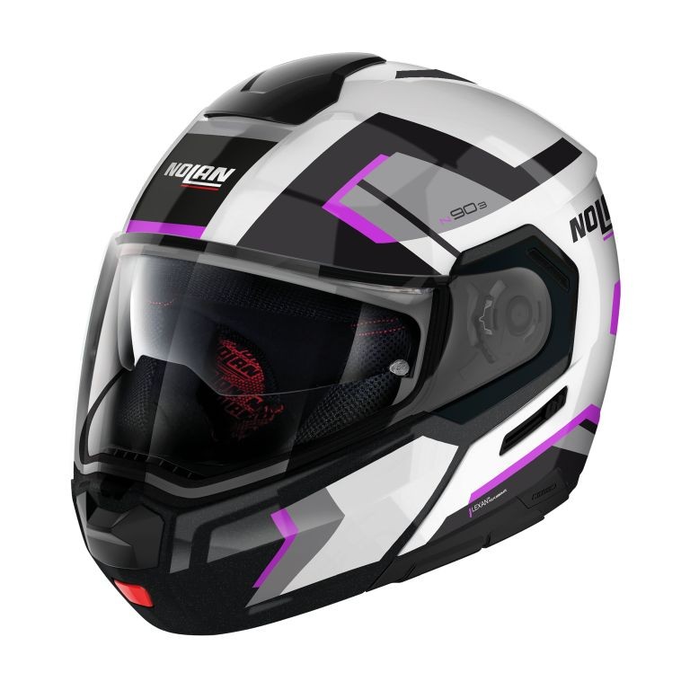 Casco donna modulare Nolan N90-3 LIGHTHOUSE FUCSIA 49 helmet casque