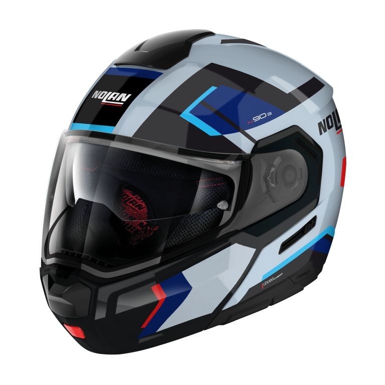 CASCO moto Nolan N90-3 LIGHTHOUSE BLU 50 modulare apribile moto flip up helmet casque