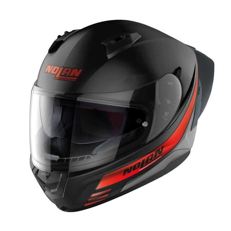 Casco integrale moto Nolan N60.6 SPORT OUTSET NERO OPACO ROSSO FLAT BLACK RED 21 helmet casque