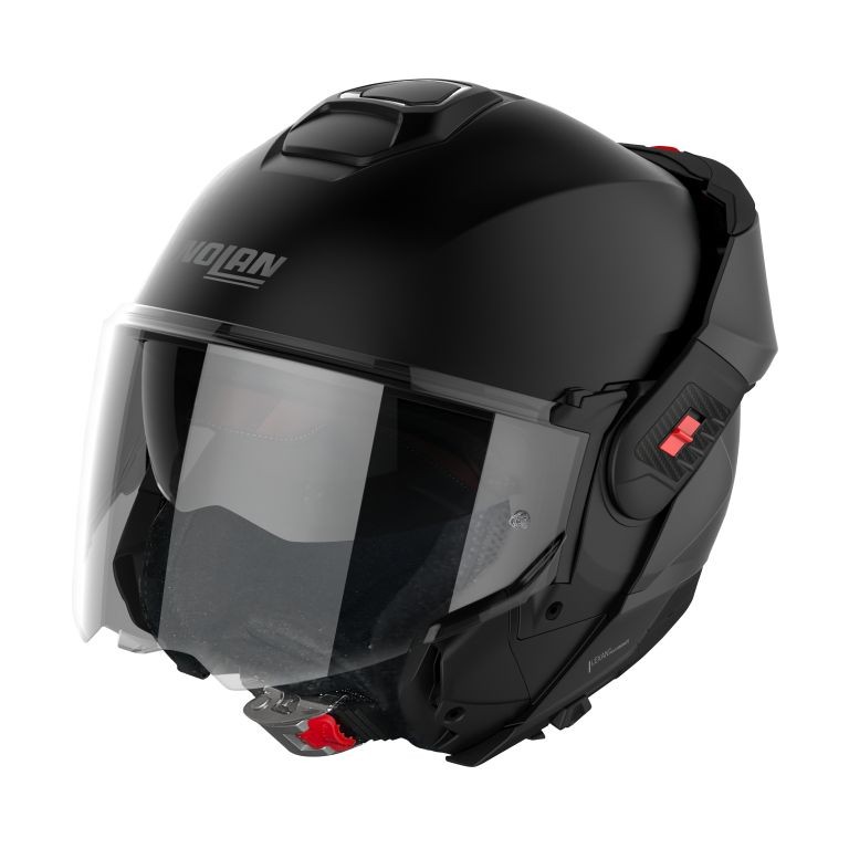Nolan N120-1 CLASSIC NERO OPACO FLAT BLACK 10 modulare REVERSIBILE moto flip back helmet casque