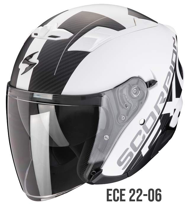 Casco jet Scorpion Exo 230 QR BIANCO WHITE helmet casque