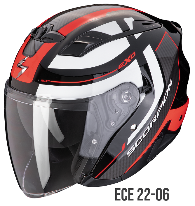 Casco jet Scorpion Exo 230 PUL ROSSO RED helmet casque