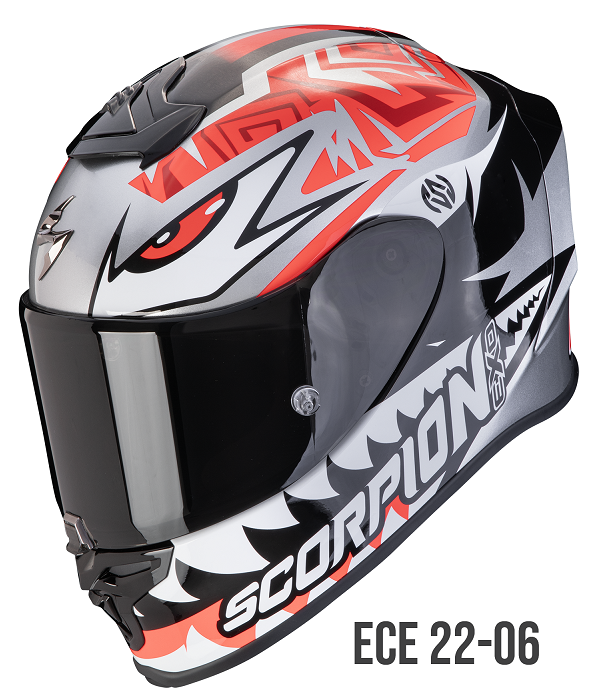 Casco integrale moto fibra Scorpion Exo R1 EVO ZACCONE REPLICA helmet casque