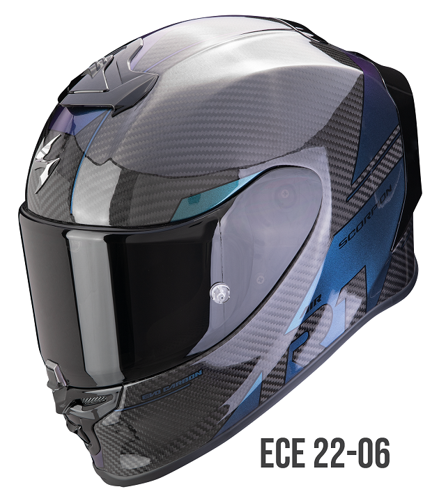 Casco integrale moto fibra carbonio Scorpion Exo R1 EVO Carbon RALLY CAMALEON helmet casque