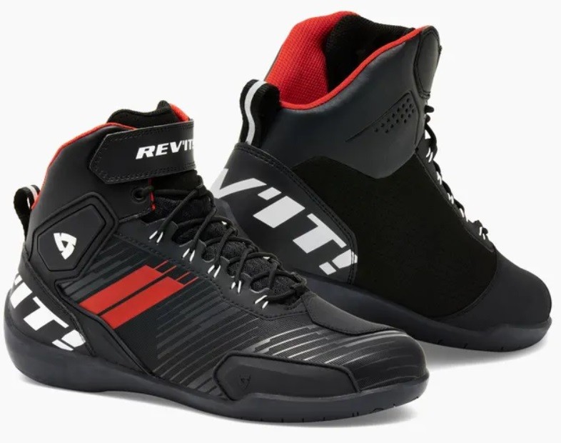 Scarpe moto Rev'it G-Force nero rosso black red shoes