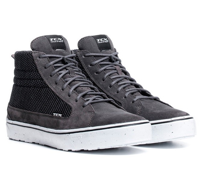 Scarpe moto Tcx Street 3 Air grigio bianco grey white shoes