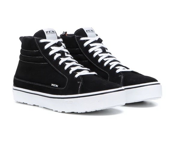 Scarpe moto impermeabili Tcx Street 3 WP nero bianco black white waterproof SNEAKER shoes