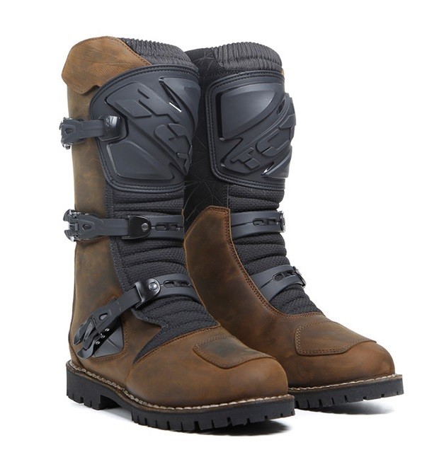 Stivali moto touring adventure Tcx Drifter Wp marrone brown waterproof off road enduro boots
