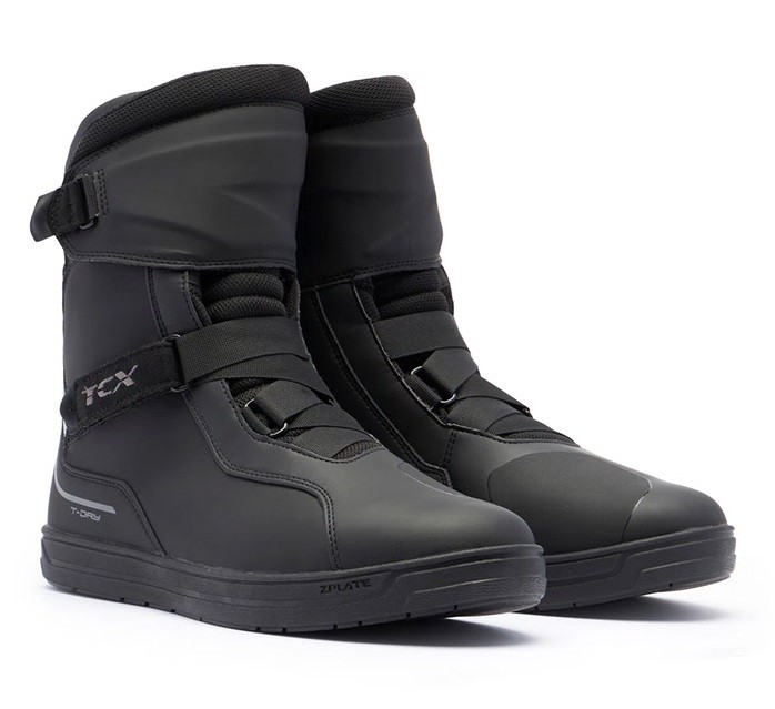 Stivali moto touring TCX TOURSTEP WP nero black boots