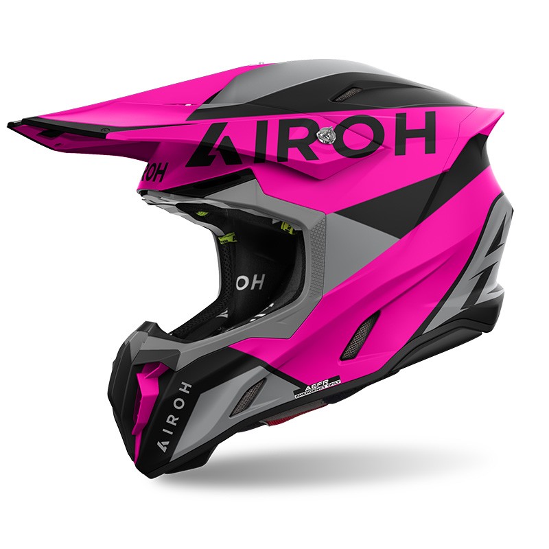 Casco donna moto cross Airoh Twist 3 KING ROSA PINK enduro motard off road helmet casque
