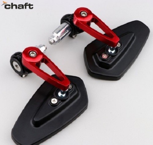 Specchietti bar end Universali Chaft Remix IN1066 Handle red mirrors