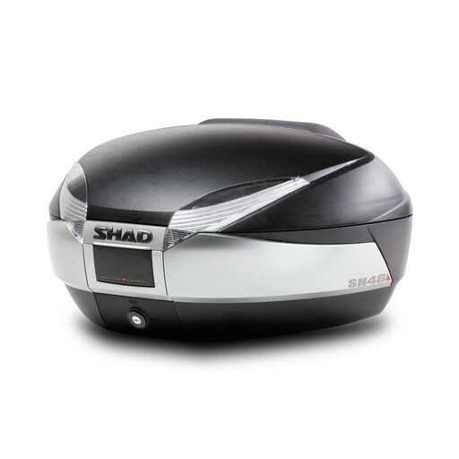 Bauletto Valigia posteriore Shad SH48 titanio nero Top Case
