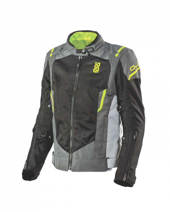 Giacca Oj Stream lady BLACK grey yellow jacket