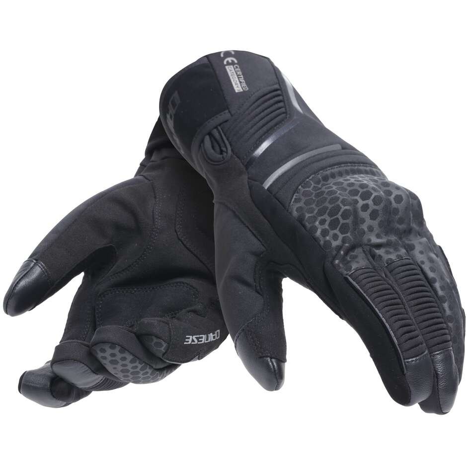 Guanti Dainese TEMPEST 2 D-DRY Short Black gloves Winter Inverno Impermeabili
