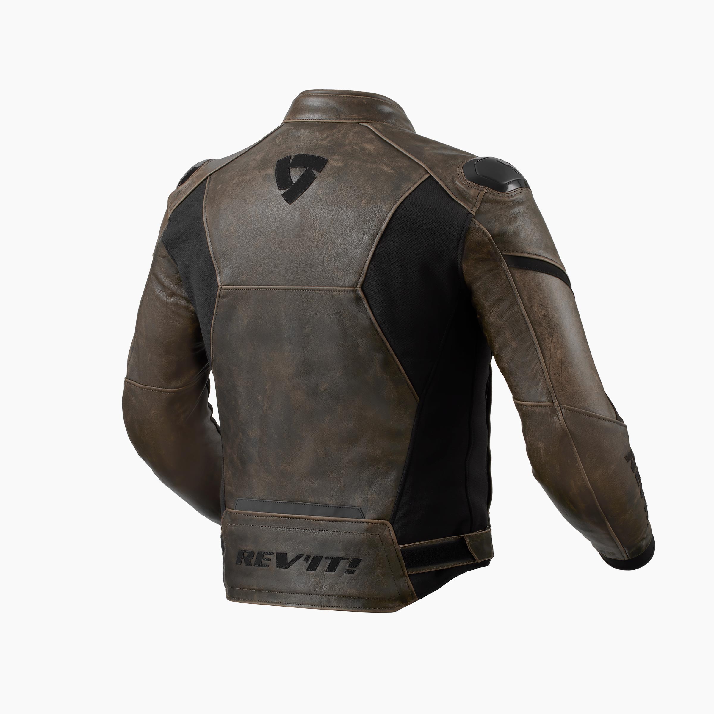 Giacca pelle moto Rev'it PARALLAX MARRONE BROWN LEATHER jacket