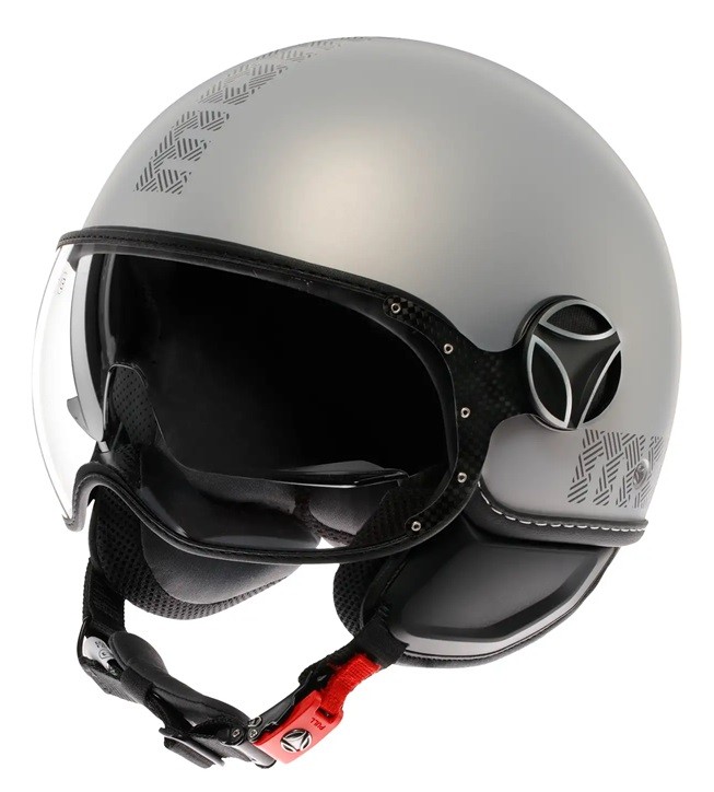 Casco Momo Design FGTR Evo E2206 HIP MATT GREY CERULEAN GREY helmet casque