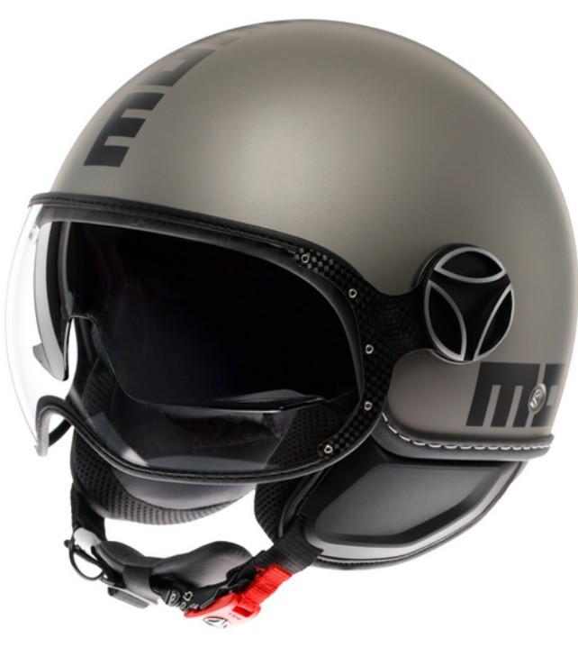 Casco MomoDesign FGTR Evo E2206 MATT TITANIUM FROST BLACK helmet casque