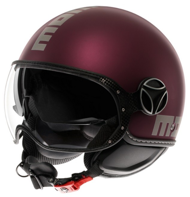 Casco MomoDesign FGTR Evo E2206 MATT AMARENA SILVER helmet casque