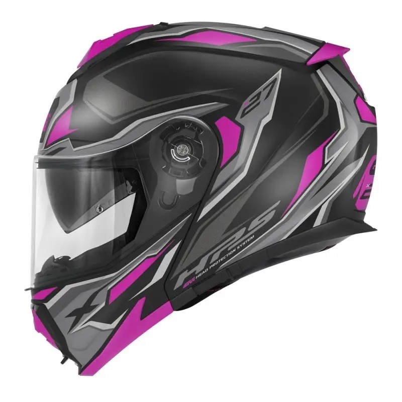 Casco modulare Givi X27 Sector Black Matt Fucsia helmet casque