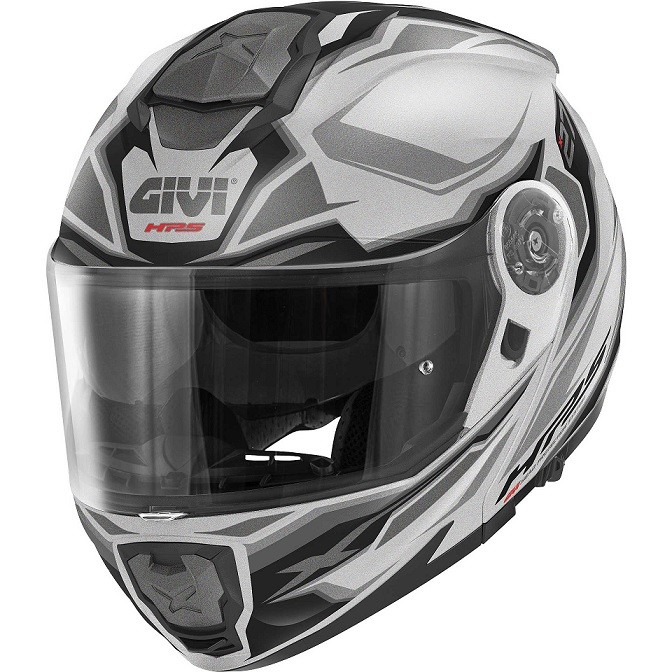 Casco modulare Givi X27 HX27 Sector GRIGIO TITANIO ARGENTO TITANIUM SILVER helmet casque