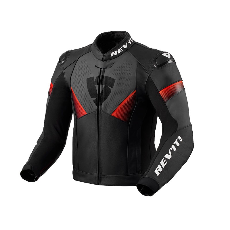 Giacca pelle Revit Argon 2 Black Red jacket leather