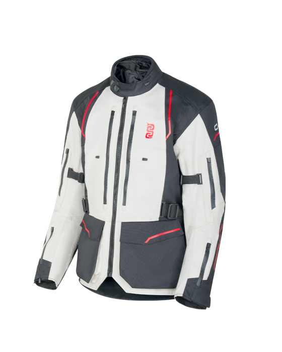 Giacca Oj Endurance Ice Black Red jacket winter moto