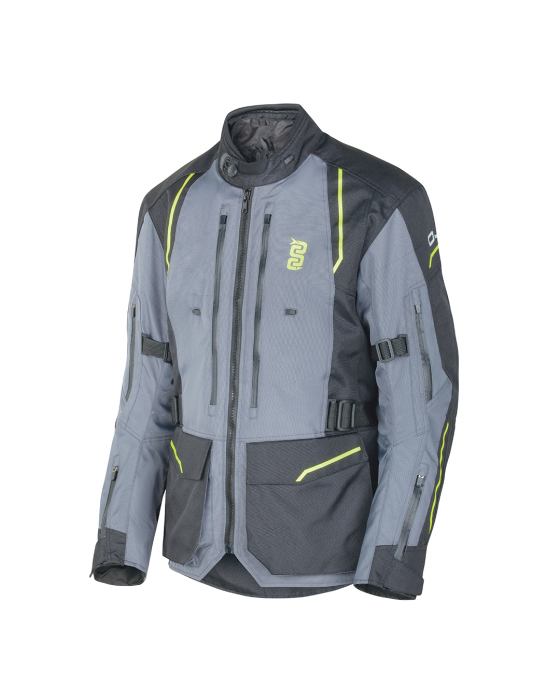 Giacca Oj Endurance Dark Gray Black Yellow jacket winter moto