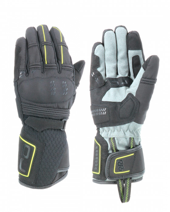 copy of Guanti Oj Hideaway Man nero giallo fluo gloves moto winter