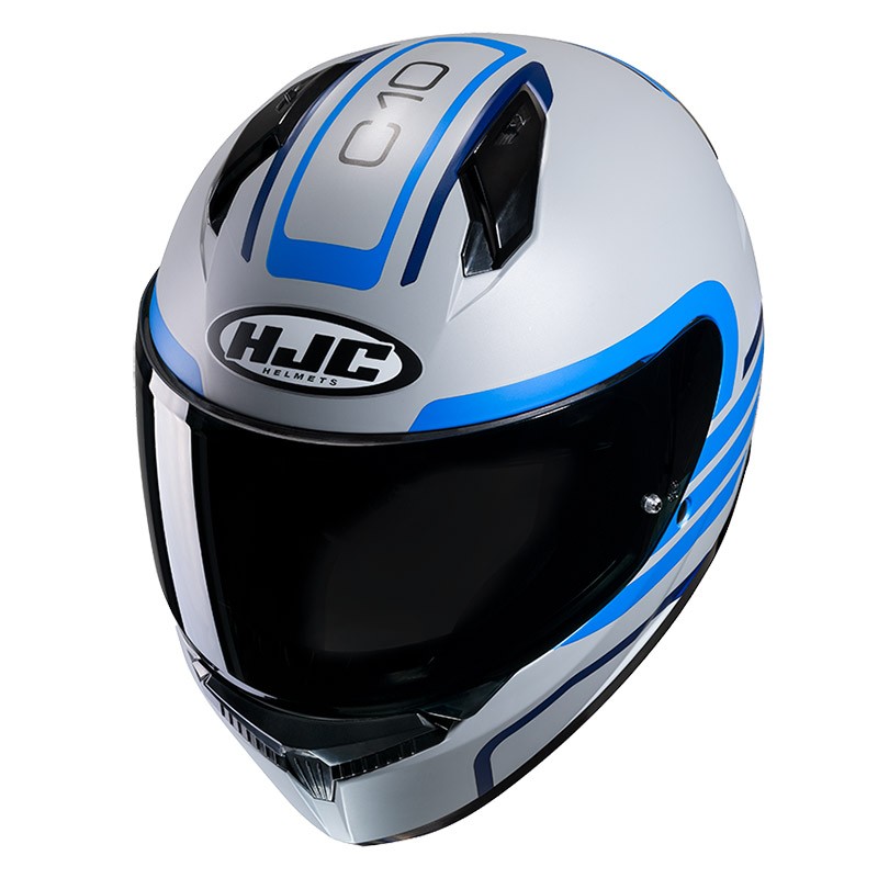 Casco integrale moto Hjc C10 LITO MC2 GREY BLU MC2SF helmet casque