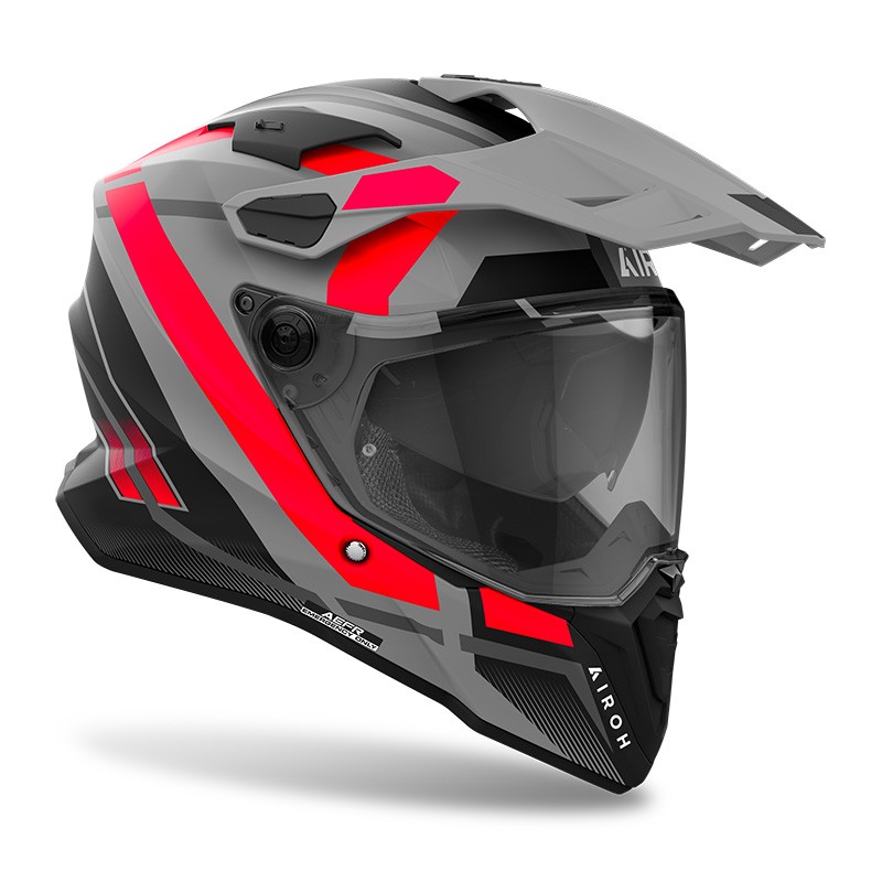 Casco Airoh Commander 2 MAVICK ARANCIONE ORANGE matt integrale moto on off adventure enduro motard helmet casque