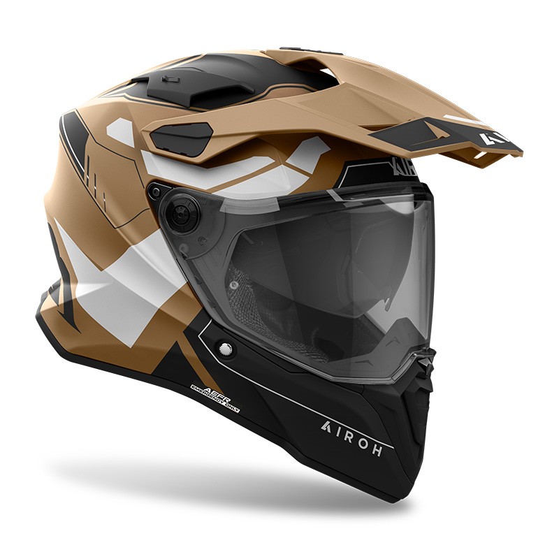 Casco Airoh Commander 2 REVEAL SABBIA OPACO SAND MATT integrale moto on off adventure enduro motard helmet casque