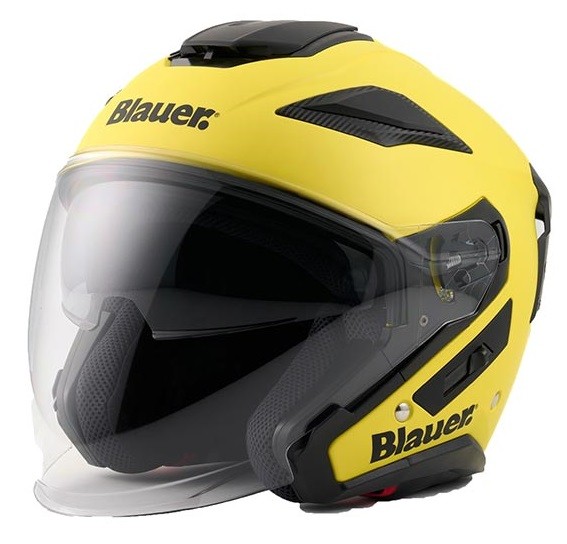 Casco jet moto scooter BLAUER JJ01 GIALLO YELLOW helmet casque