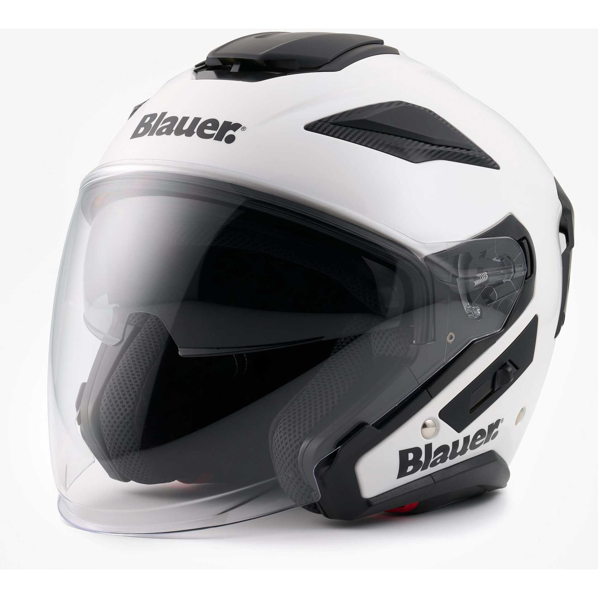 Casco jet moto scooter BLAUER JJ01 BIANCO WHITE helmet casque