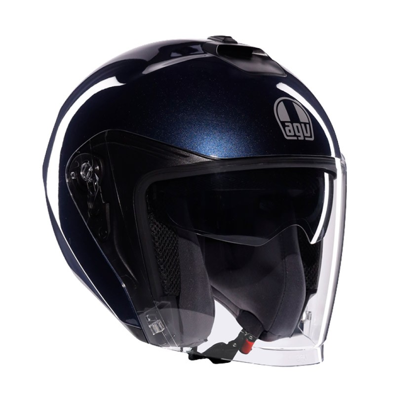 Casco jet moto scooter Agv IRIDES MONO PROFONDO BLU helmet casque