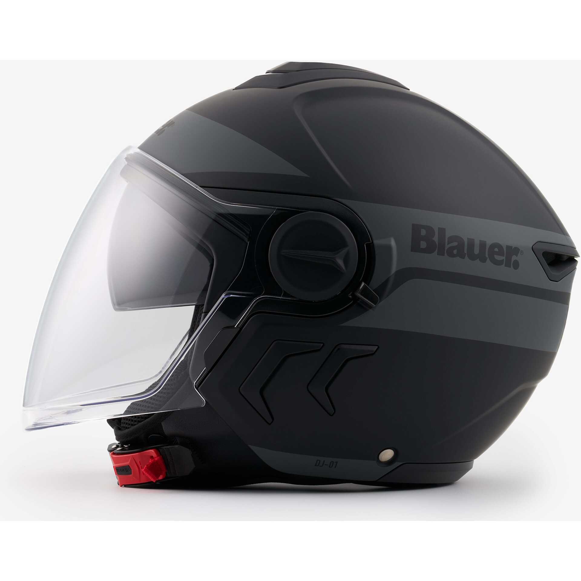 Casco BLAUER  DJ-01 GRAFICA B BLACK MATT GREY helmet casque