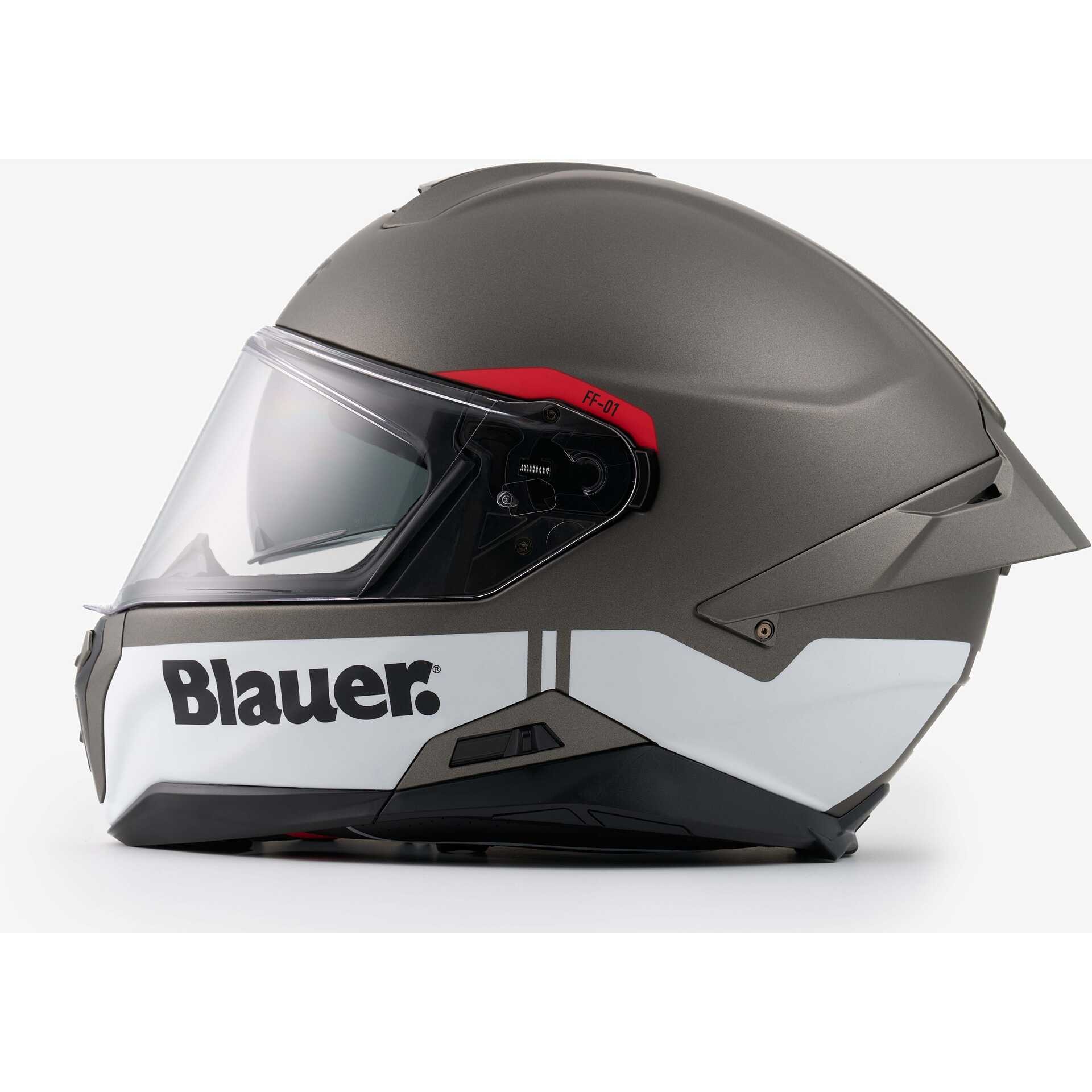 Casco integrale BLAUER  FF-01 ANTRACITE WHITE helmet casque