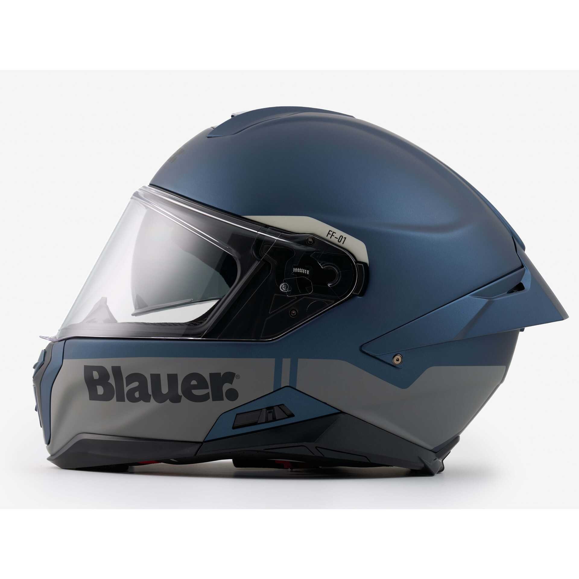 Casco integrale BLAUER  FF-01 BLU MATT helmet casque