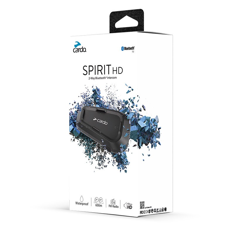 Interfono singolo Bluetooth Cardo Spirit HD single pack