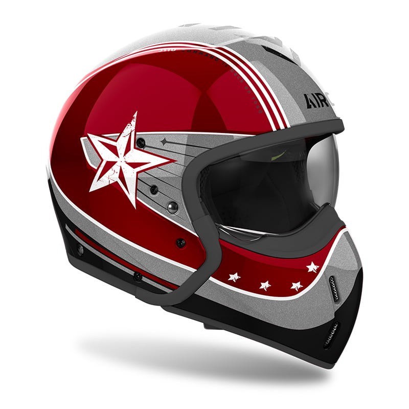 Casco modulare Airoh J110  Command Burgundy helmet