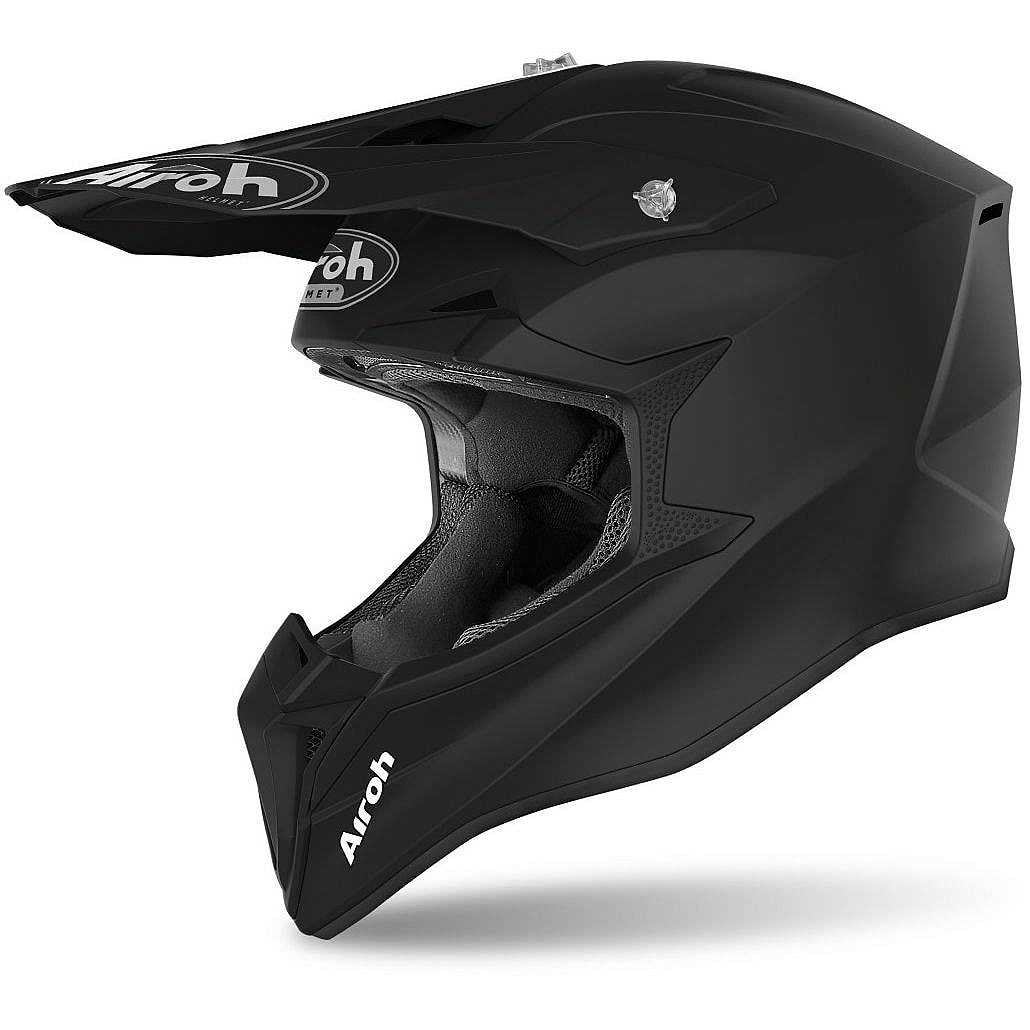 Casco bimbo cross Airoh Wraap youth Black Matt helmet casque