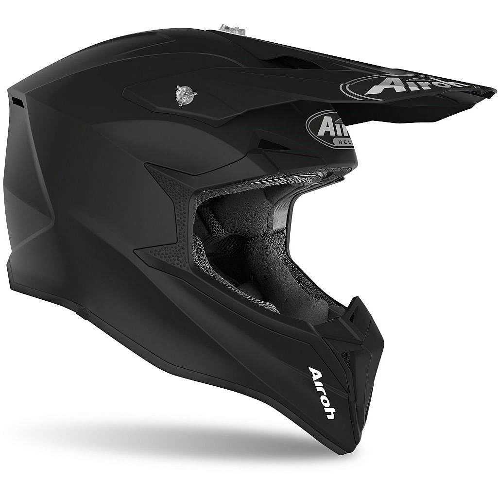 Casco bimbo cross Airoh Wraap youth Black Matt helmet casque