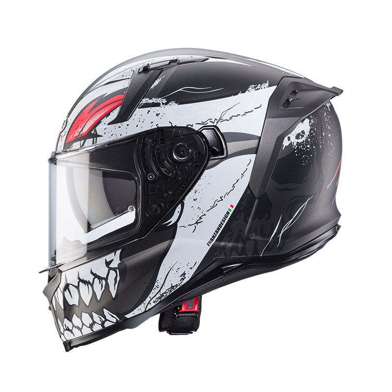 Casco integrale Caberg Avalon X Punk grey white red helmet casque