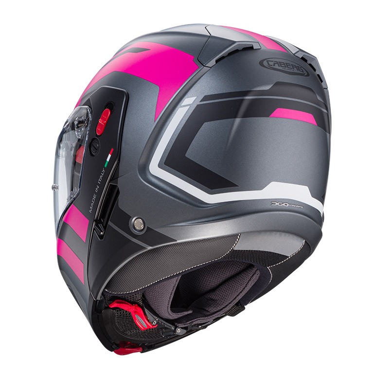 Casco modulare Caberg Horus-X Road Antracite opaco fuscia nero helmet casque