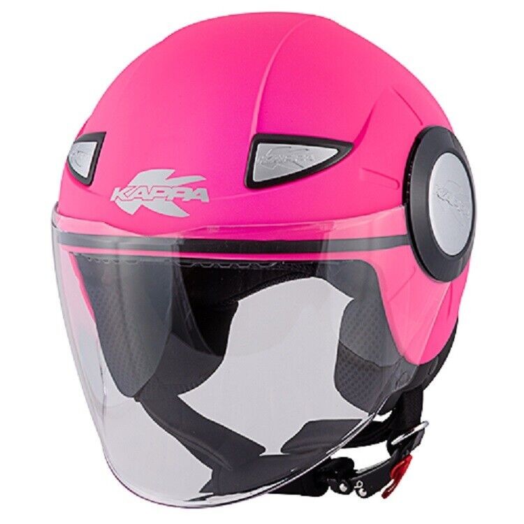 Casco Jet Kappa junior Kj05 matt pink helmet