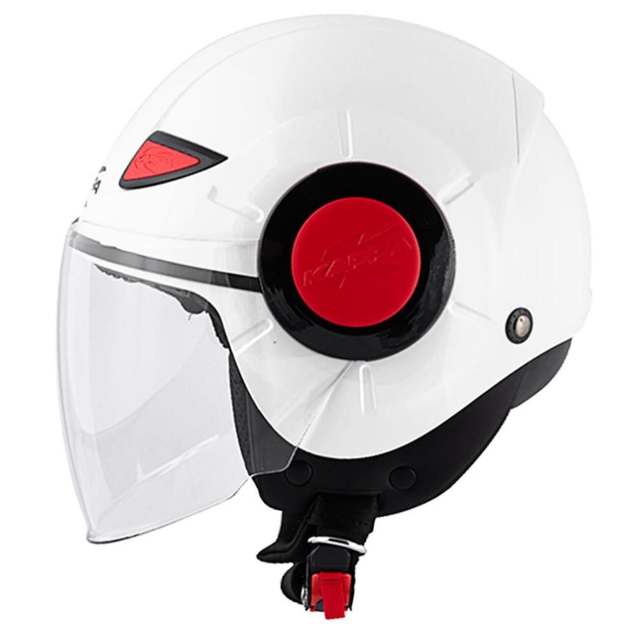 Casco Jet Kappa junior Kj05 glossy white helmet
