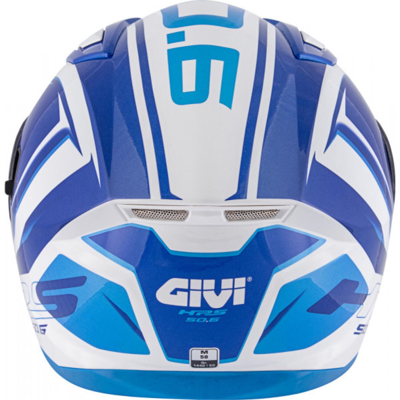 Casco integrale Givi 50.6 Stoccarda blades white blue casque