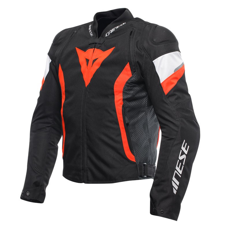 Giacca Dainese AVRO 5 Tex Black red FLUO WHITE jacket