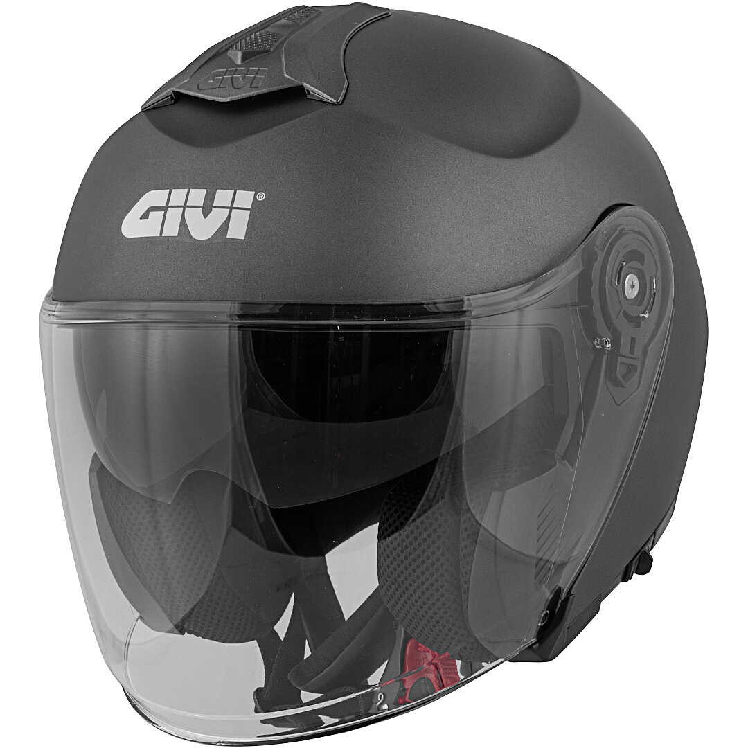 Casco jet Givi HX22 hyper matt titanium helmet casque