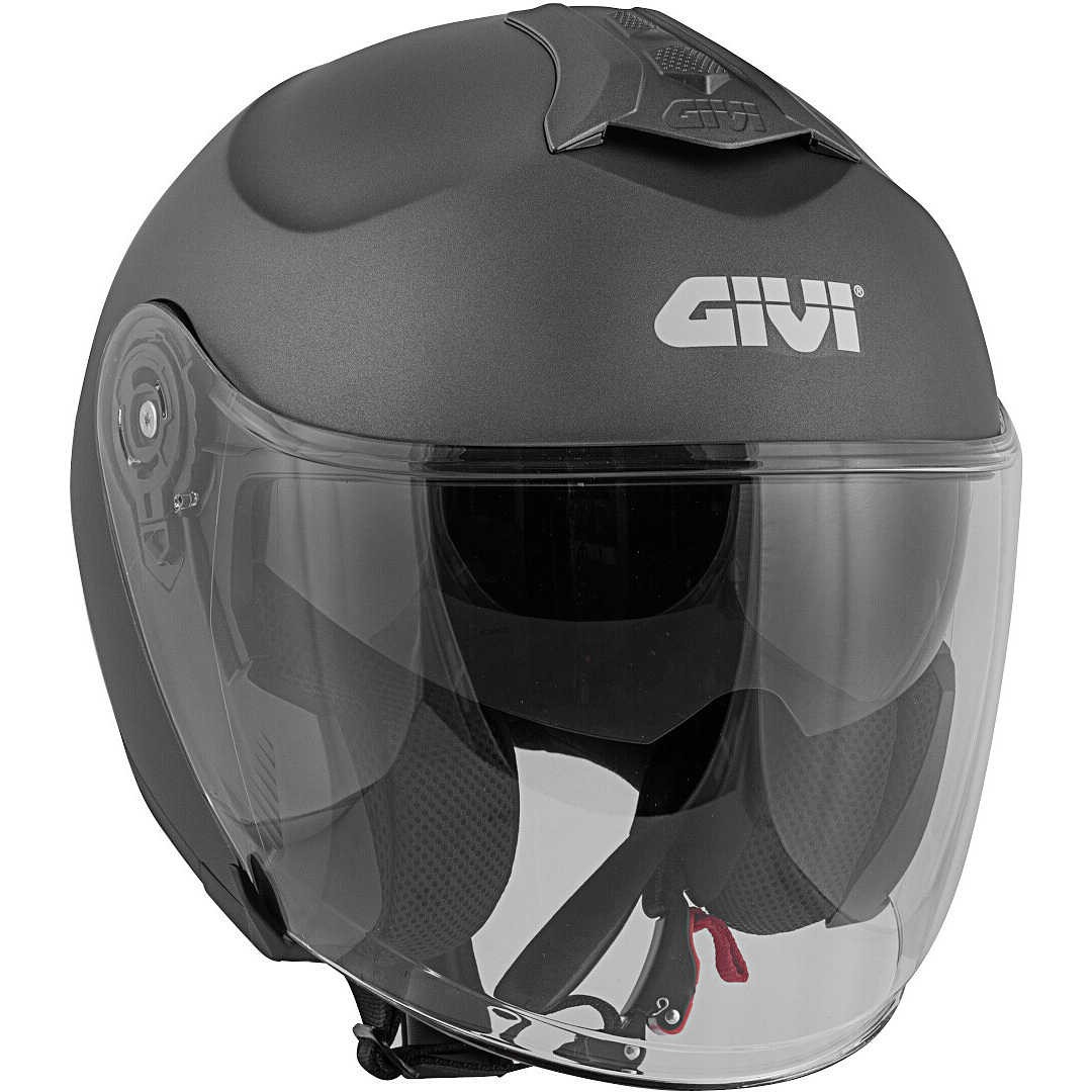 Casco jet Givi HX22 hyper matt titanium helmet casque
