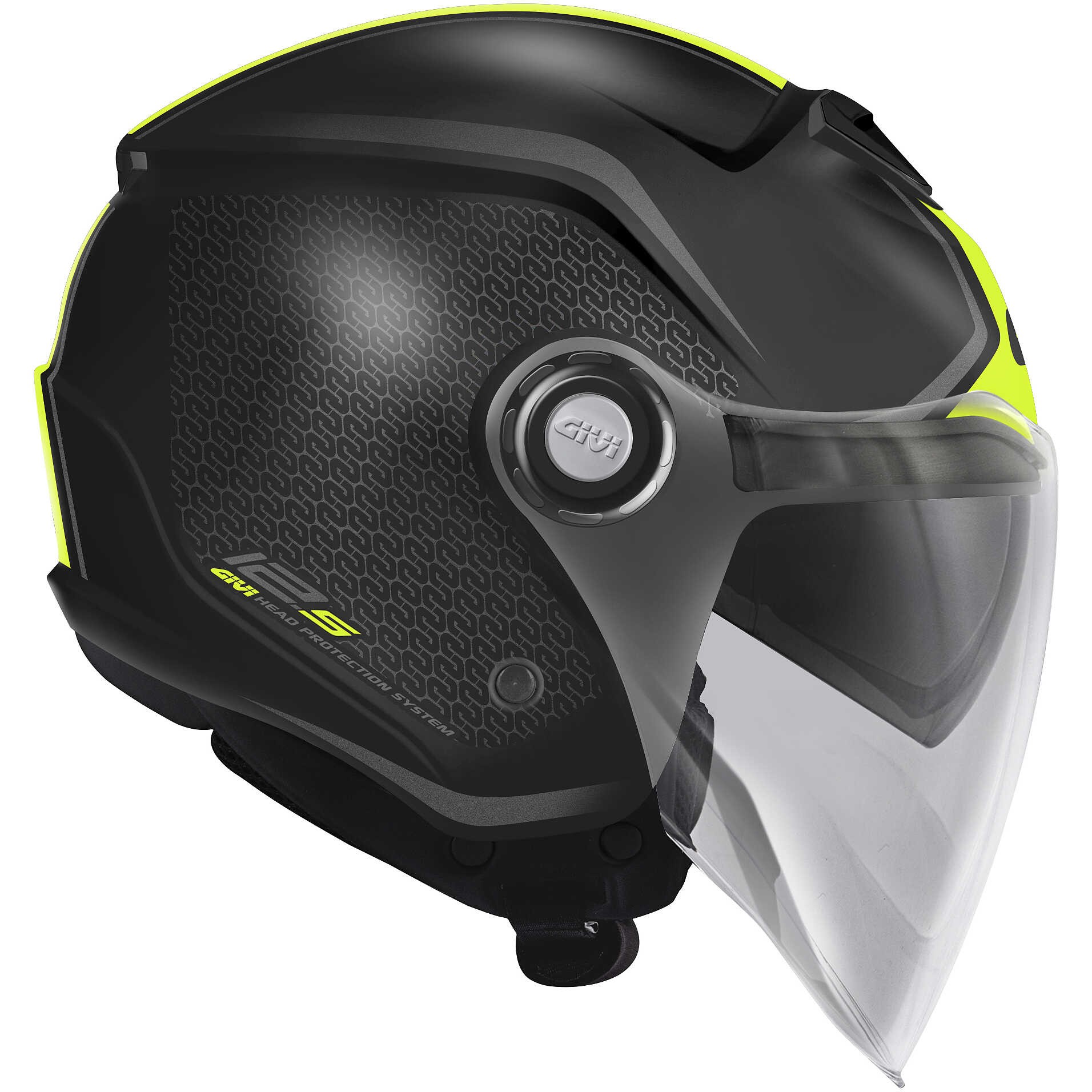 Casco Givi 12.5 Touch mat tblack yellow helmet casque